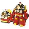 Voiture Robot Transformable  2 en 1 - ROY - ROBOCAR POLI - pompier 