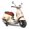 Porteur électrique moto Vespa crème 12V