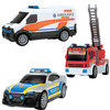 Sos team set ambulance, policier et pompier