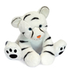 Peluche bébé tigre blanc 35 cm