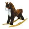 Cheval à bascule en peluche avec sons