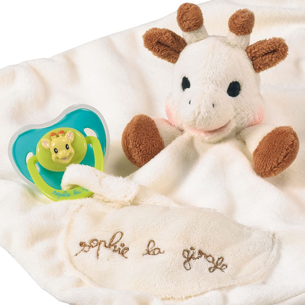 Coffret Fanfan Le Faon Vulli - Jouet De Dentition En Caoutchouc Naturel + Doudou Texturé - Cadeau Naissance 0 Mois+