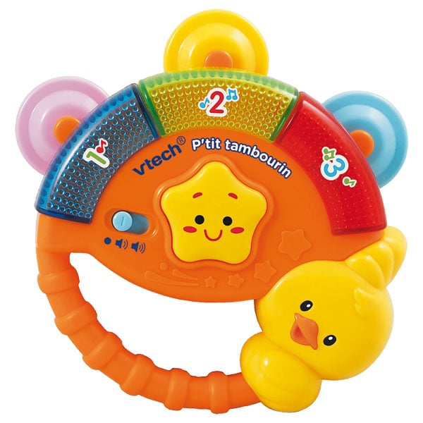 Hochet P Tit Tambourin Vtech King Jouet Hochets Anneaux De Dentition Vtech Jeux D Eveil