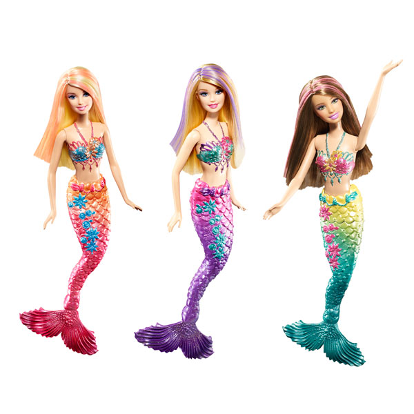 barbie sirène couleurs et lumières