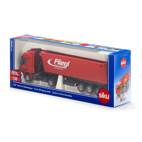 Camion MB Actros avec benne basculante bâchée - Siku 1796