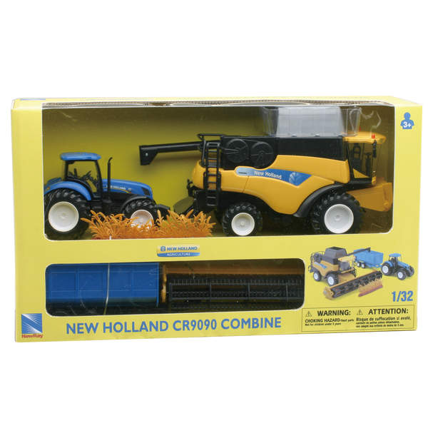 Coffret New Holland Moissonneuse Et Tracteur New Ray King Jouet Vehicules De Chantier Et Tracteurs New Ray Vehicules Circuits Et Jouets Radiocommandes