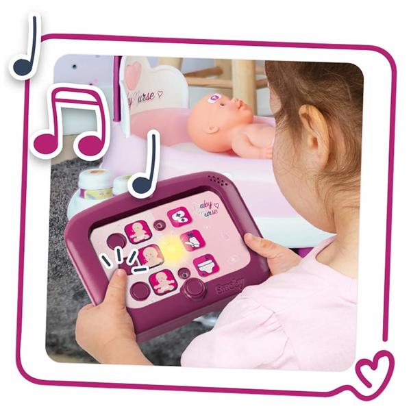 Nursery Electronique Baby Nurse Poupon 24 Accessoires Smoby King Jouet Accessoires De Poupees Smoby Poupees Peluches