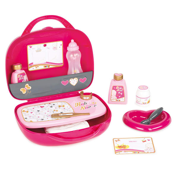 Vanity Rose Baby Nurse 12 Accessoires Smoby King Jouet Vanity Rose Baby Nurse 12 Accessoires