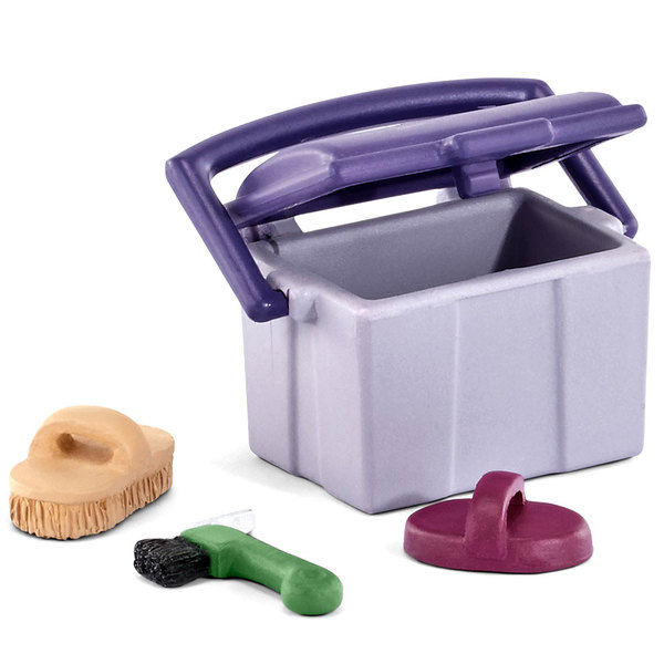 Kit De Lavage Showman 4 Pièces - Soins Pour Chevaux - Bleu - Neuf