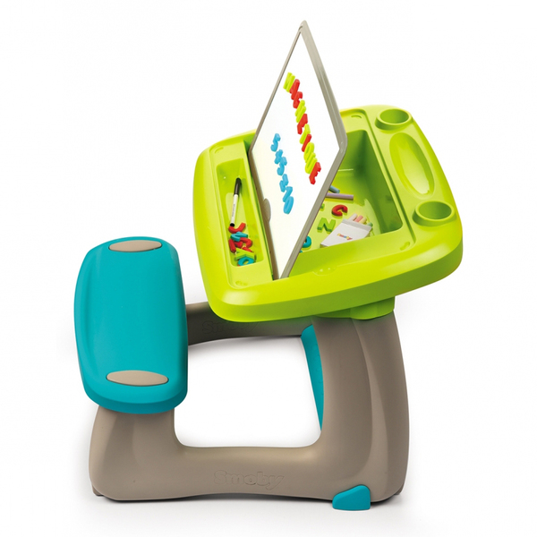 Bureau Le Petit Ecolier Vert Et Bleu Smoby King Jouet Dessin Et Peinture Smoby Jeux Creatifs