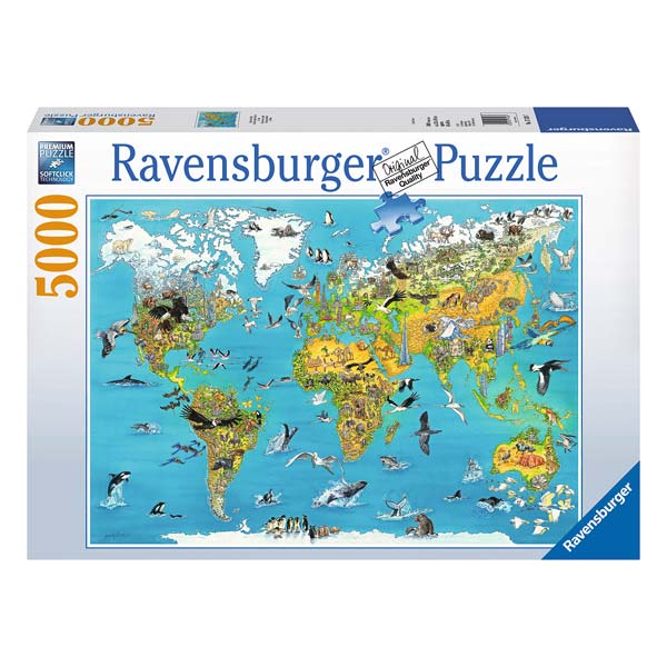 Puzzle 5000p Carte Du Monde