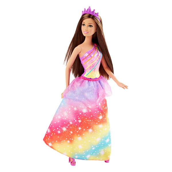 barbie robe arc en ciel