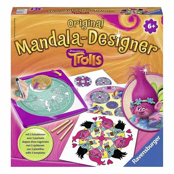 Mandala Designer Série Trolls Ravensburger : King Jouet, Dessin et ...