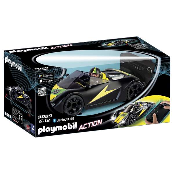 9089 - Voiture radiocommandée de course noire Playmobil Action