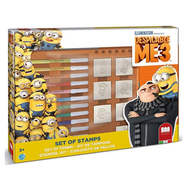 Coffret 7 tampons Minions Multiprint King Jouet, Dessin et peinture