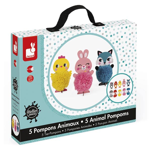 Coffret pompons animaux