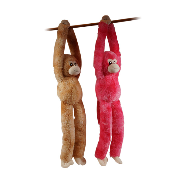 singe peluche long bras