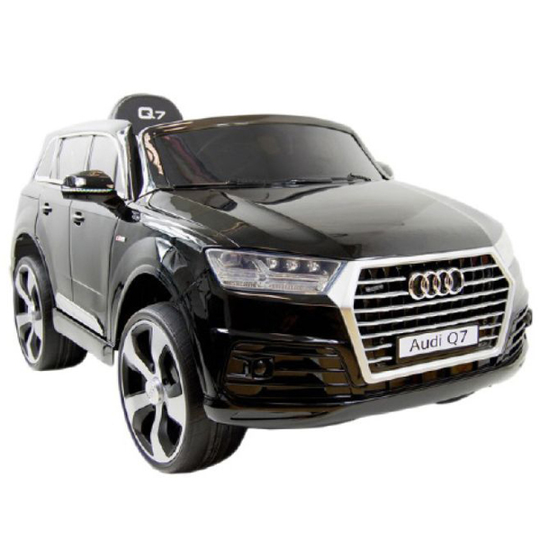 voiture électrique audi q7 12v noire bike spa e-road : king jouet