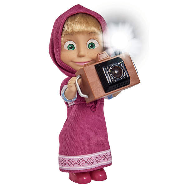 Masha Et Michka Poupee Masha Photographe Simba Dickie King Jouet Poupees Simba Dickie Poupees Peluches