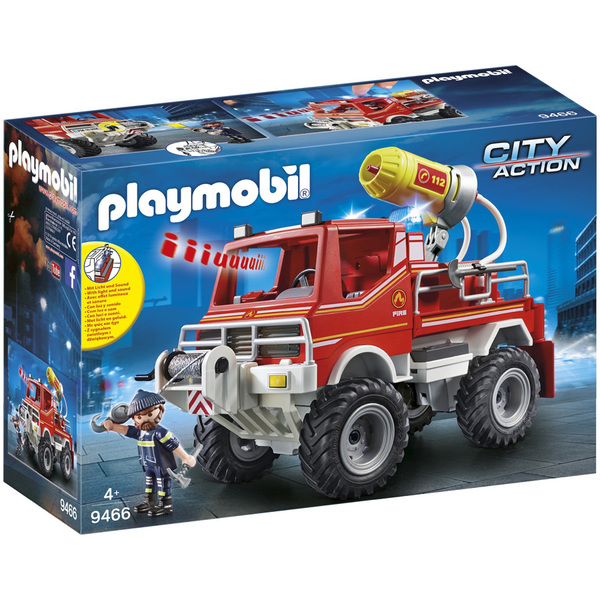 9466 4x4 De Pompier Avec Lance Eau Playmobil City Action