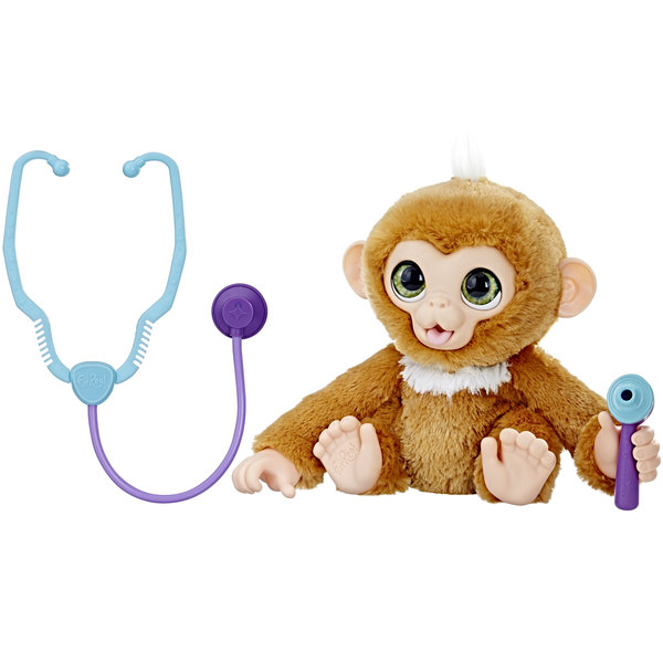 Peluche Furreal Friends Bebe Singe Va Chez Le Medecin Hasbro King Jouet Peluches Interactives Hasbro Poupees Peluches