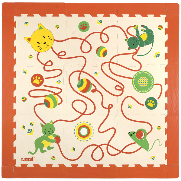 Tapis En Mousse Chat Ludi King Jouet Tapis D Eveil Ludi Jeux D Eveil