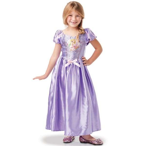 Déguisement Raiponce robe sequins 3/4 ans - Disney Princesses