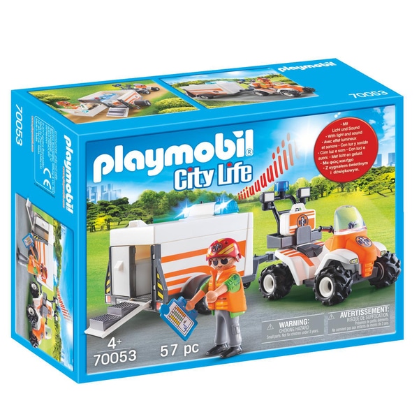 playmobil city action quad