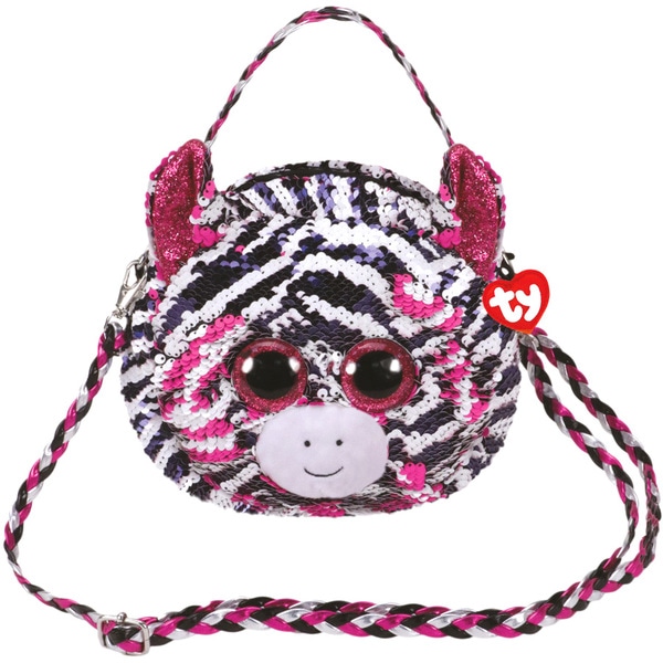 Sac à bandoulière peluche Zoey le zèbre 20 cm