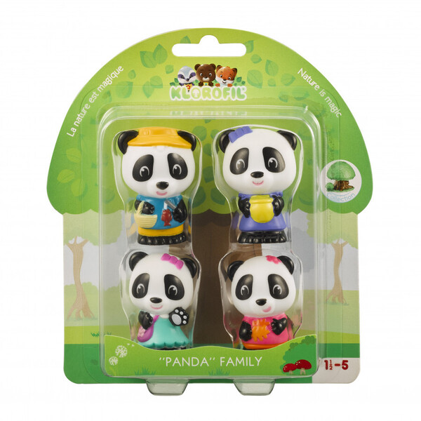 Klorofil - 4 figurines famille panda Vulli : King Jouet, Figurines ...