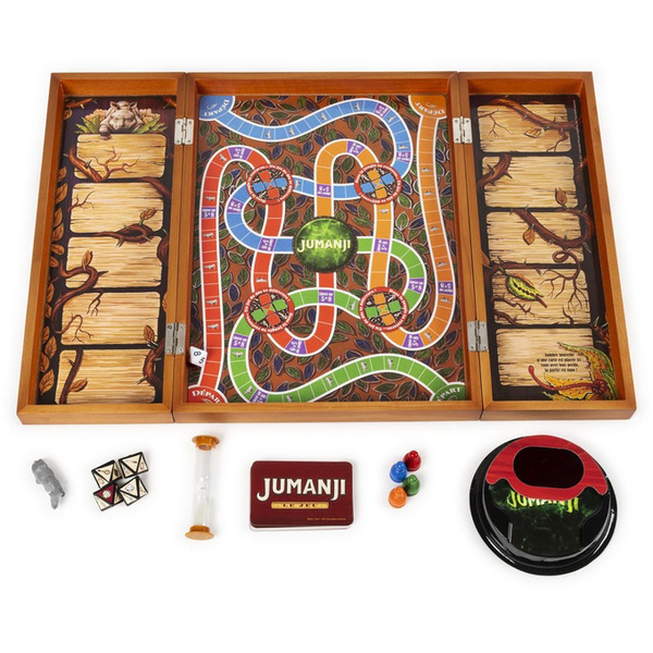 Jeu de plateau Jumanji en bois Edition Rétro Spin Master King Jouet, Jeux de plateau Spin