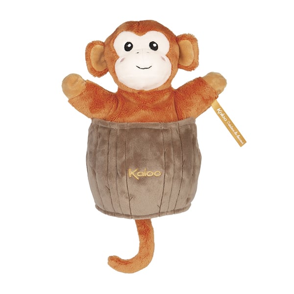 Doudou marionnette cache-cache Jacky le singe