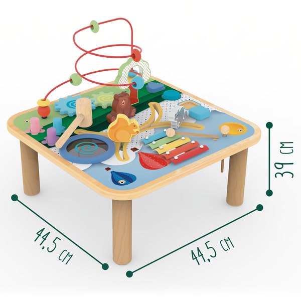 Table D Activites Jungle Wood N Play King Jouet Jouets A Emboiter A Empiler Wood N Play Jeux D Eveil