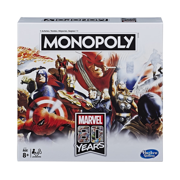 Monopoly Edition 80 Ans Marvel Hasbro Gaming King Jouet Jeux De Plateau Hasbro Gaming Jeux De Societe