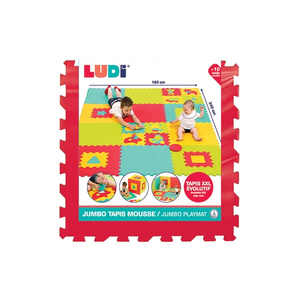 Tapis Dalles En Mousse Jumbo Ludi King Jouet Tapis D Eveil Ludi Jeux D Eveil