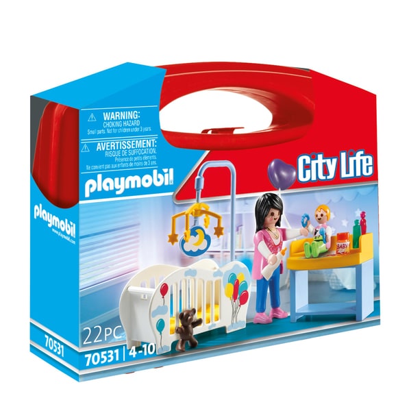 Playmobil City Life Valisette Chambre De Bebe Playmobil King Jouet Playmobil Playmobil Jeux D Imitation Mondes Imaginaires