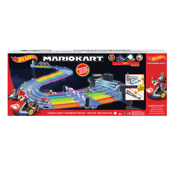 Hot Wheels Route Arcenciel Mario Kart Mattel King Jouet, Garages