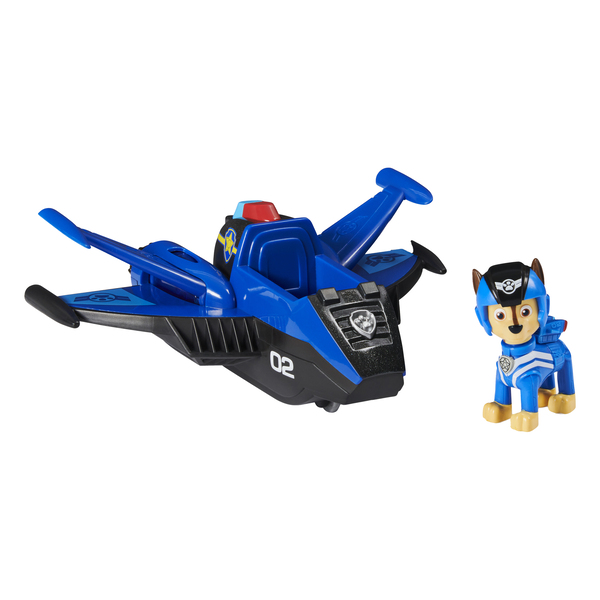 Véhicule + figurine Chase La Pat'Patrouille Jet To The Rescue Spin