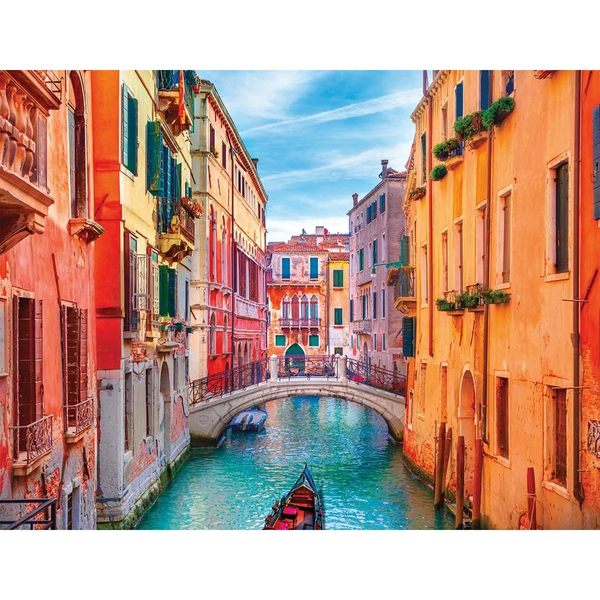 Puzzle 2000 pièces Sur les canaux de Venise