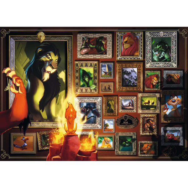 Puzzle 1000 pièces - Disney Vilains - Scar 