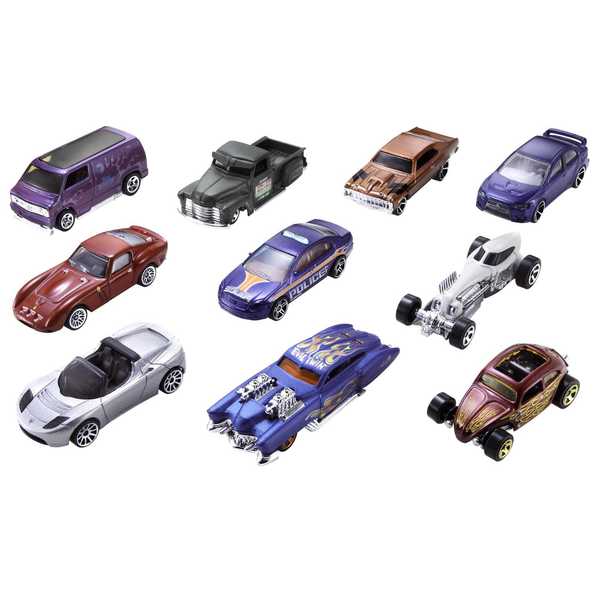 Coffret 10 Voitures Hot Wheels