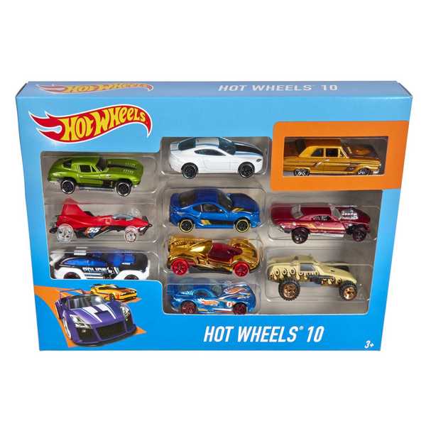 Coffret 10 Voitures Hot Wheels