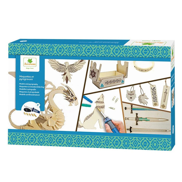 Lovely Box XL - Maquettes et pyrogravure celtique