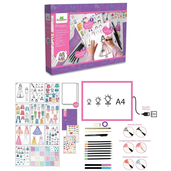 Artissimo XXL - Atelier styliste avec tablette lumineuse