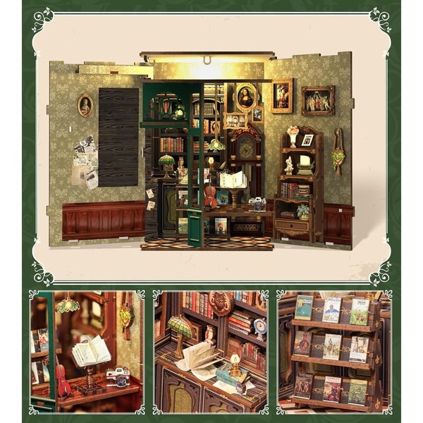 Kit DIY Book Nook - Owl Bookstore