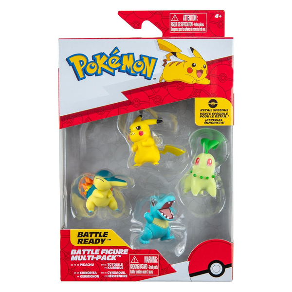 Pack 4 figurines Pokémon 5cm