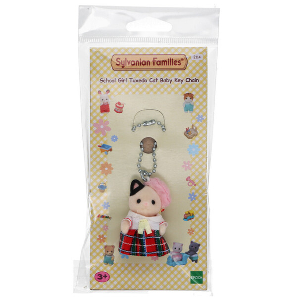 Sylvanian Families - 2114 - Le porte-clés bébé Chat Bicolore