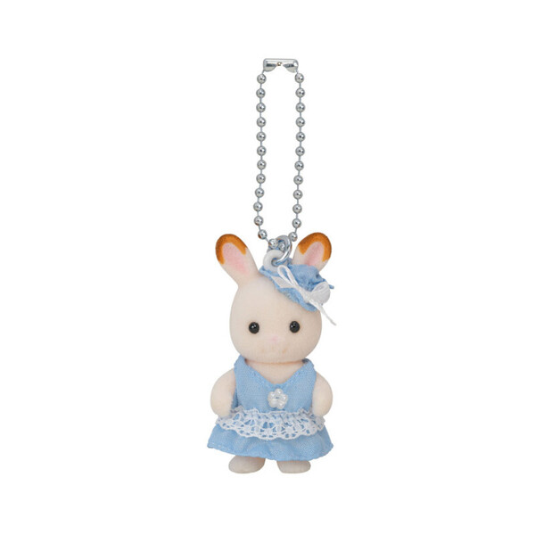 Sylvanian Families - 2197  - Le porte-clés bébé Lapin Chocolat Bleu