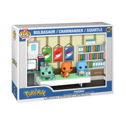 Figurines Pokémon - Bulbizarre Carapuce et Salamèche - Funko Pop Moment n°01
