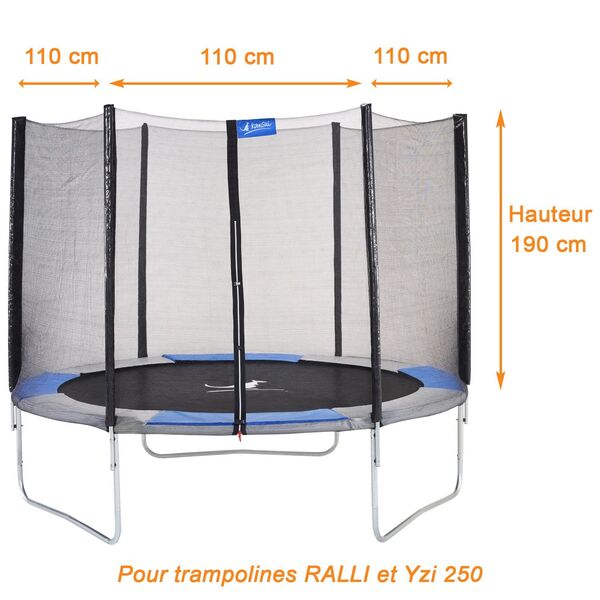 Filet de sécurité pour trampolines Ralli / Yzi 244cm